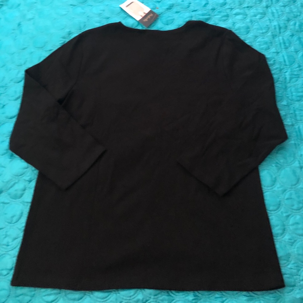 George V- Neck Black Small Sweater NWOT